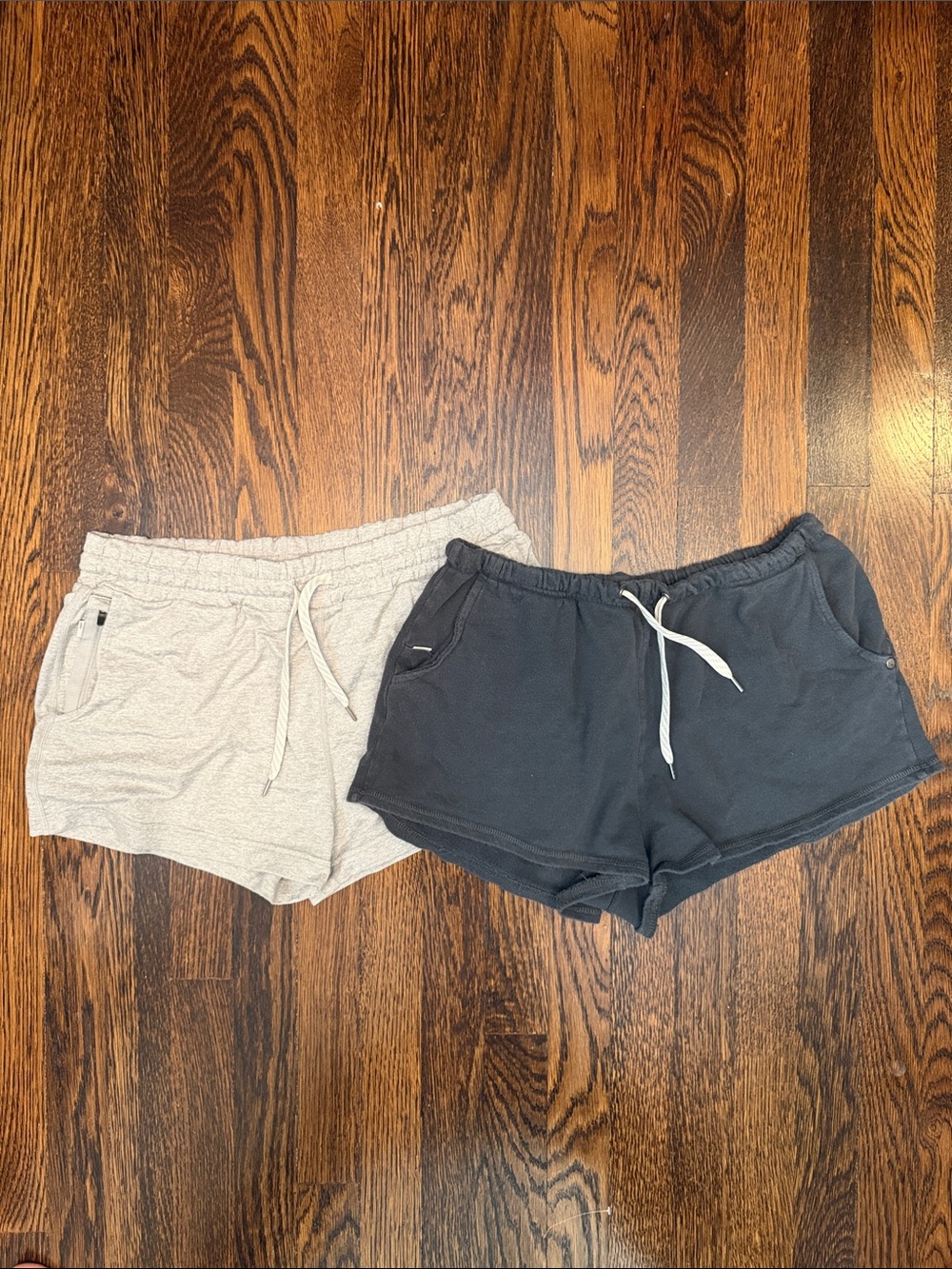 Vuori Women's Two-Pair Lounge Shorts Set - Black & Light Gray